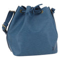 Louis Vuitton Petit Noe Handbag Epi Leather Blue Leather Shoulder Bag Bag (Pre-Owned)