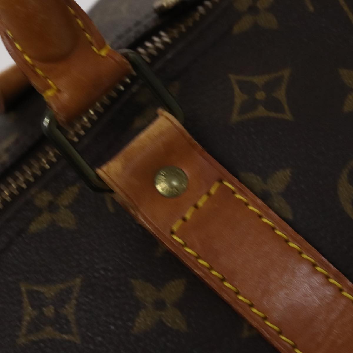 Louis Vuitton Keepall Bag Monogram Canvas Brown Canvas Travel Bag Bag (Pre-Owned)