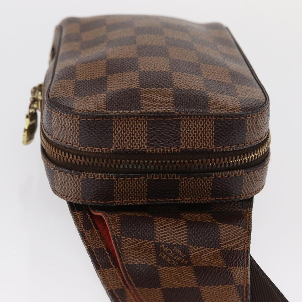 Louis Vuitton Geronimos Waist Bag Damier Brown Canvas Clutche & Pouche Bag (Pre-Owned)