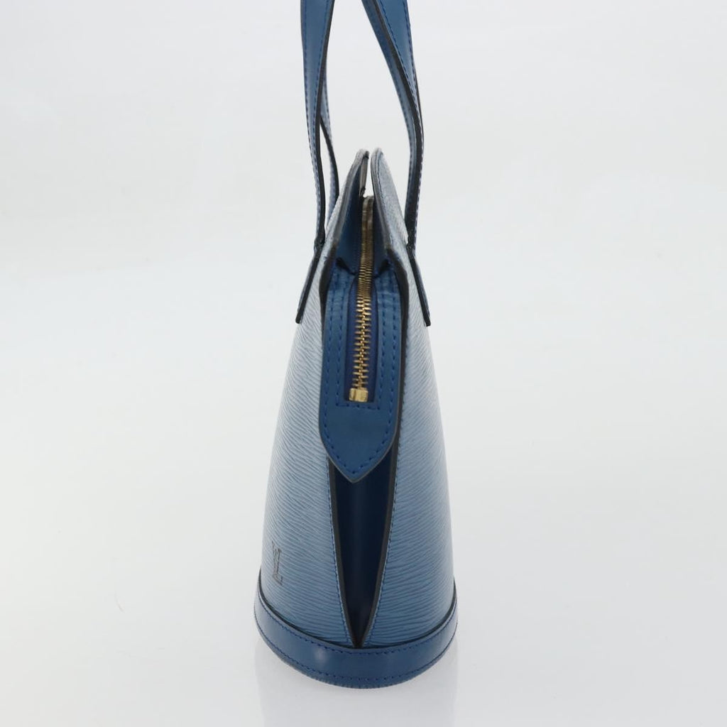 Louis Vuitton Saint Jacques Handbag Epi Leather Blue Leather Handbag (Pre-Owned)