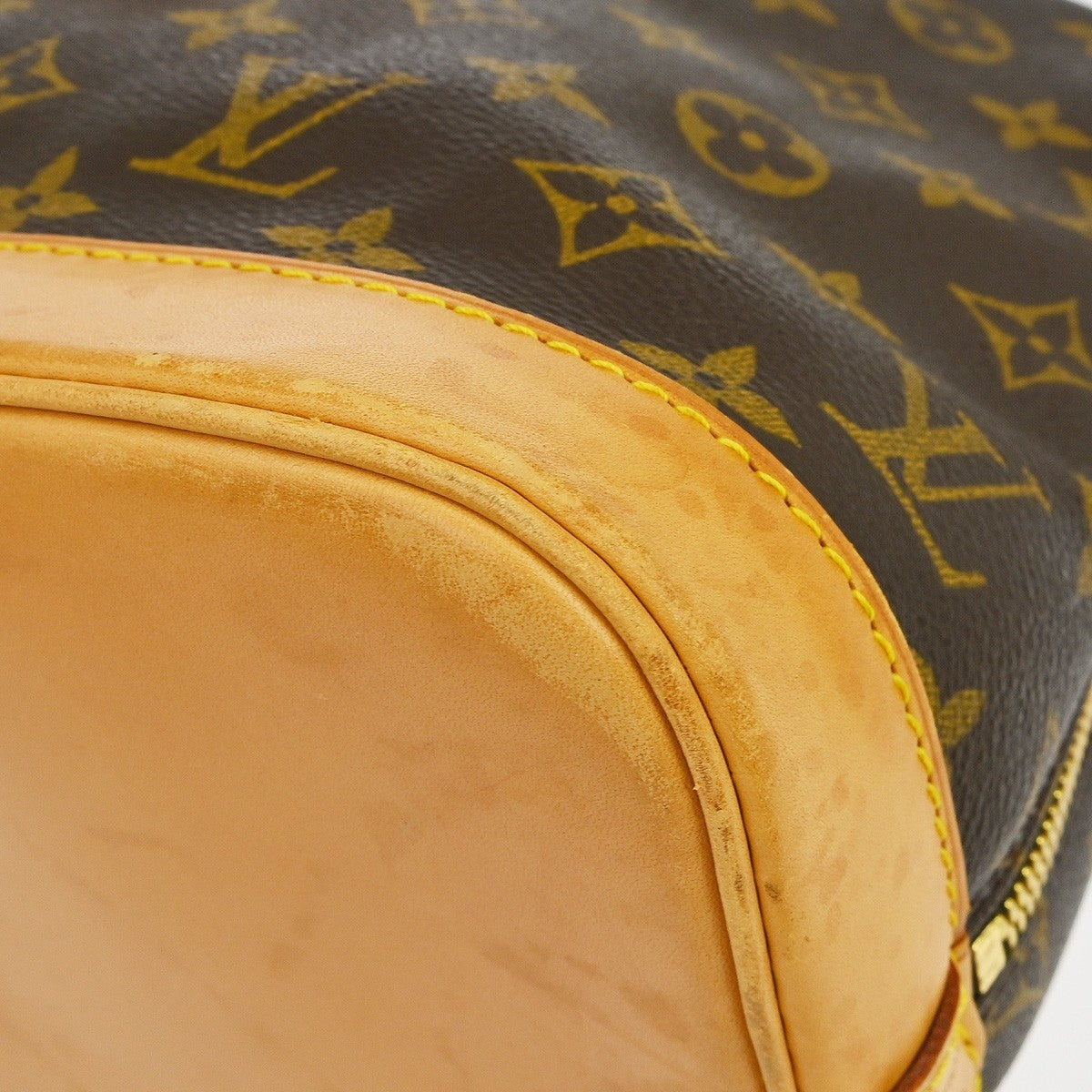 Louis Vuitton Alma Handbag Monogram Canvas Brown Canvas Handbag (Pre-Owned)