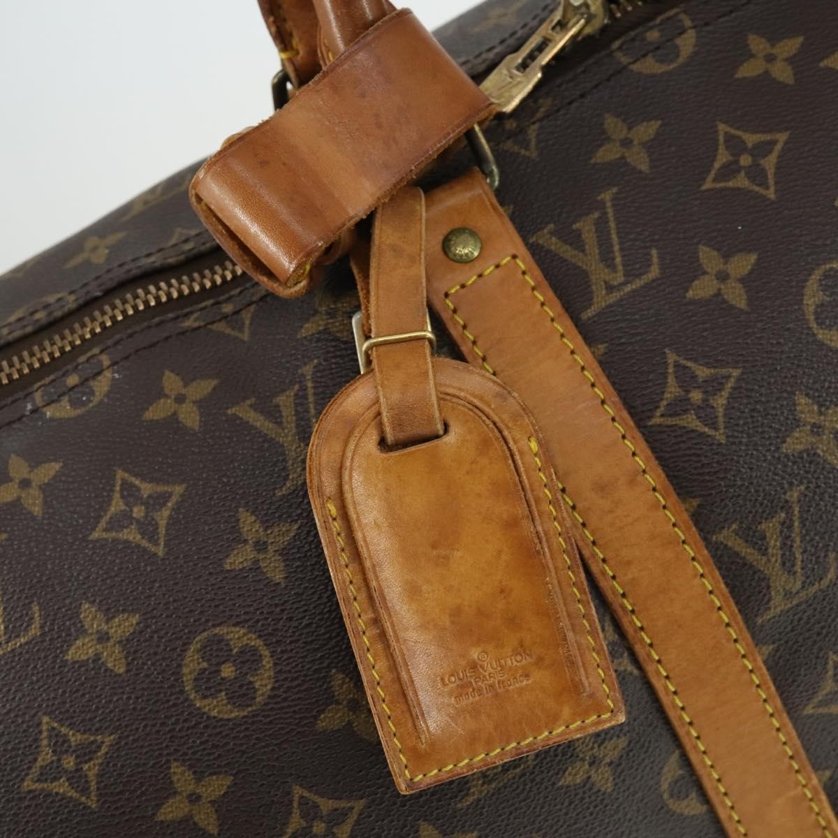 Louis Vuitton Keepall Bag Monogram Canvas Brown Canvas Travel Bag Bag (Pre-Owned)