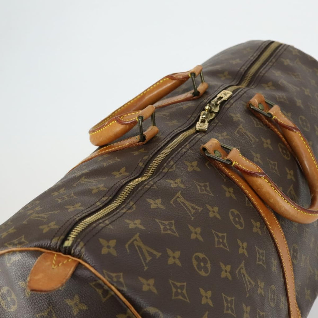 Louis Vuitton Keepall Bag Monogram Canvas Brown Canvas Travel Bag Bag (Pre-Owned)