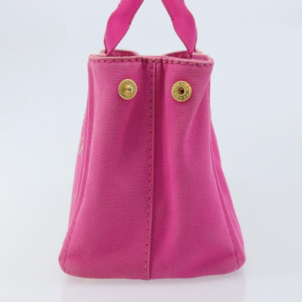 Prada Canapa Tote Canvas Pink Canvas Tote Bag Bag (Pre-Owned)