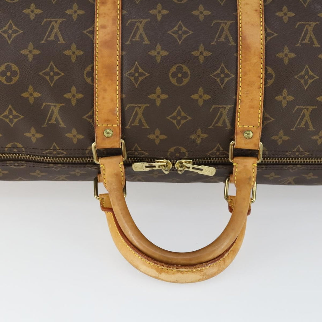 Louis Vuitton Keepall Bag Monogram Canvas Brown Canvas Travel Bag Bag (Pre-Owned)