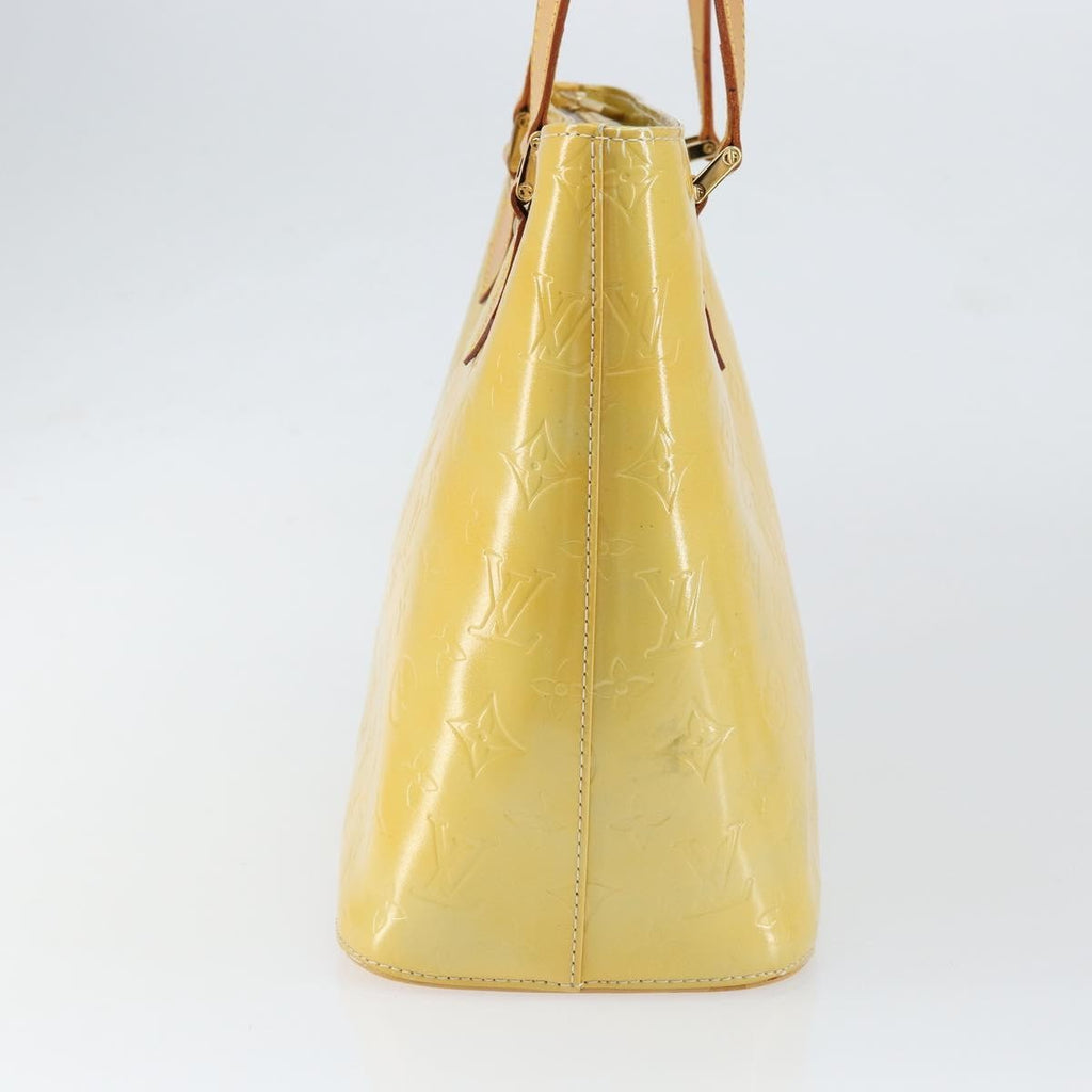 Louis Vuitton Houston Handbag Monogram Vernis Yellow Patent_Leather Tote Bag Bag (Pre-Owned)