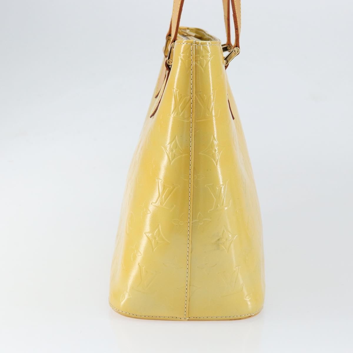 Louis Vuitton Houston Handbag Monogram Vernis Yellow Patent_Leather Tote Bag Bag (Pre-Owned)