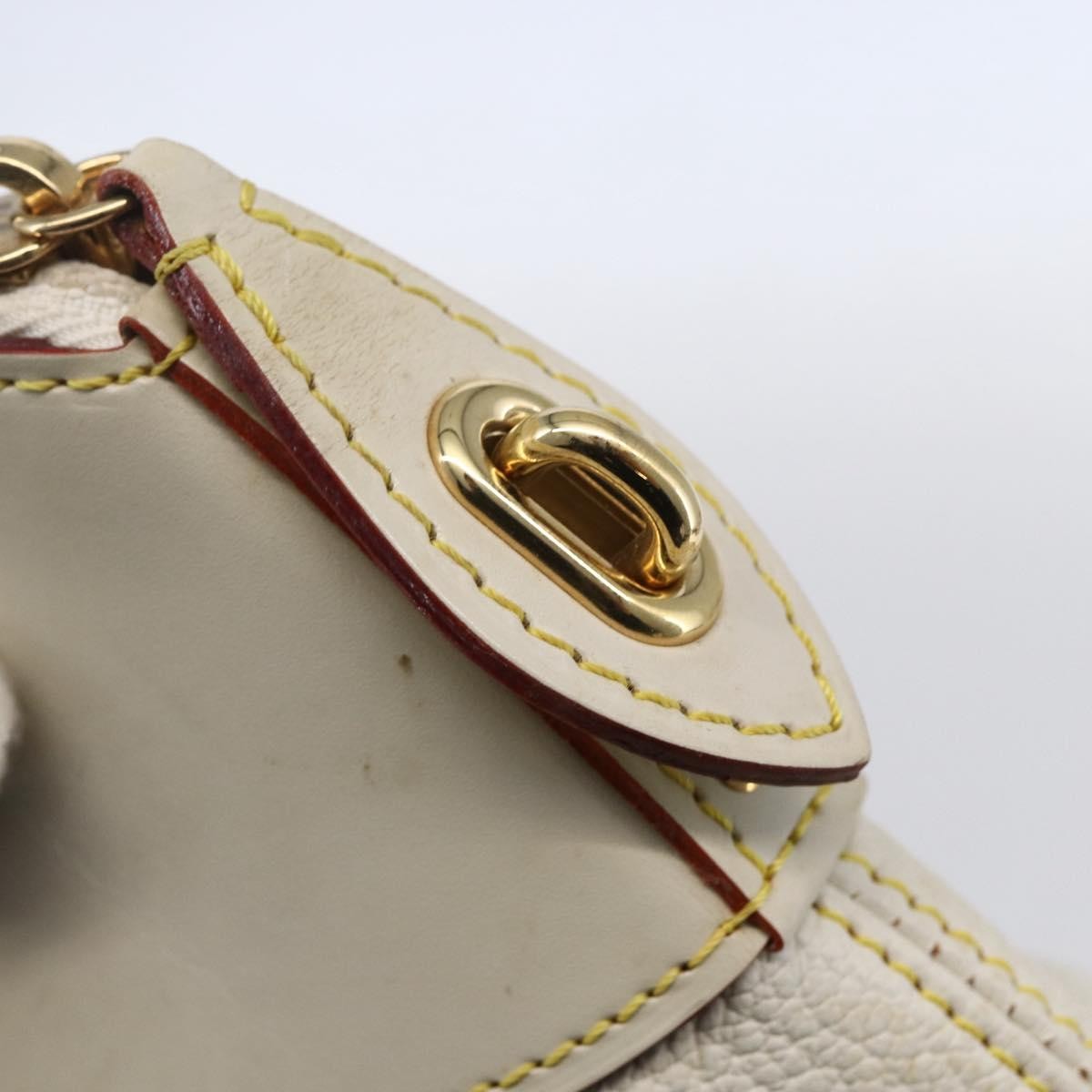 Louis Vuitton Suhali Lockit Handbag Leather White Leather Tote Bag Bag (Pre-Owned)