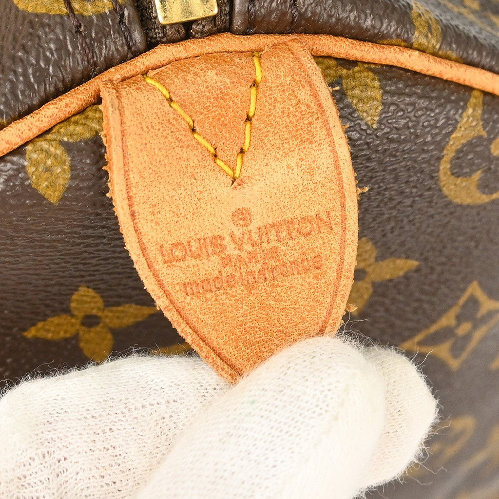 Louis Vuitton Keepall Bag Monogram Canvas Brown Canvas Travel Bag Bag (Pre-Owned)