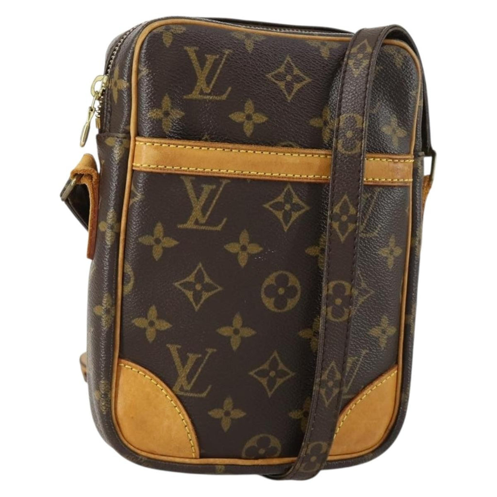 Louis Vuitton Danube Handbag Monogram Canvas Brown Canvas Shoulder Bag Bag (Pre-Owned)