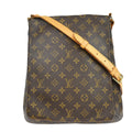 Louis Vuitton Musette Handbag Monogram Canvas Brown Canvas Shoulder Bag Bag (Pre-Owned)