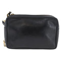 Gucci Vintage Clutch Bag Leather Black Leather Clutche & Pouche Bag (Pre-Owned)