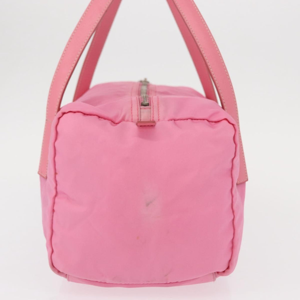 Prada Side Pocket Convertible Duffle Bag Tessuto Pink Nylon Handbag (Pre-Owned)