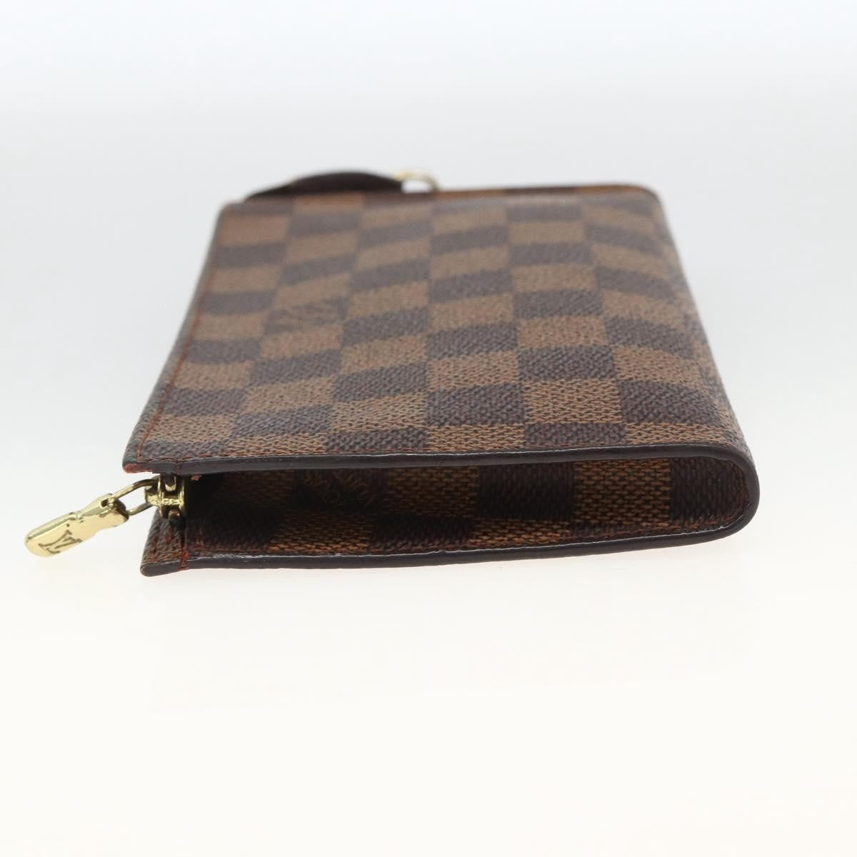 Louis Vuitton Marais Bucket Zip Pouch Damier Brown Canvas Clutche & Pouche Bag (Pre-Owned)