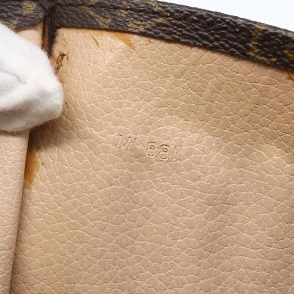 Louis Vuitton Sac Plat Bag Monogram Canvas Brown Canvas Tote Bag Bag (Pre-Owned)