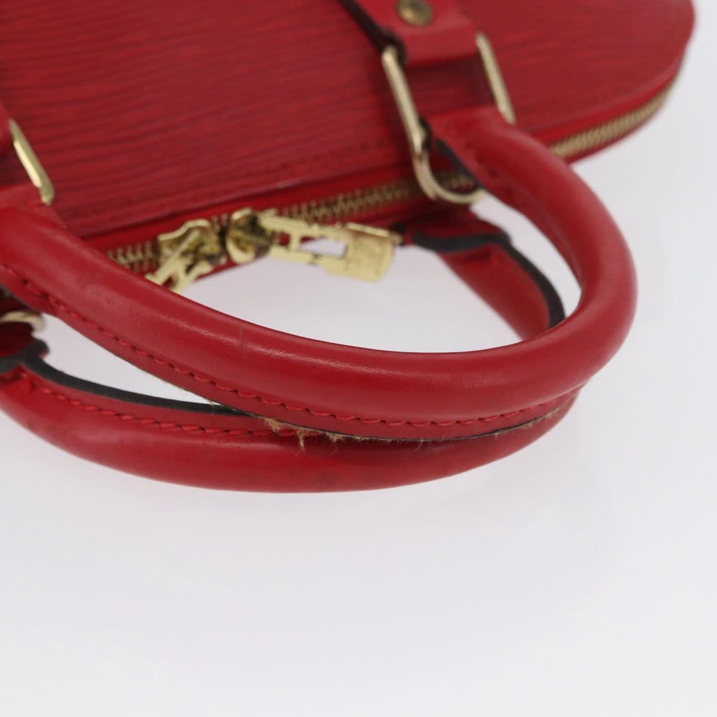 Louis Vuitton Alma Handbag Epi Leather Red Leather Handbag (Pre-Owned)