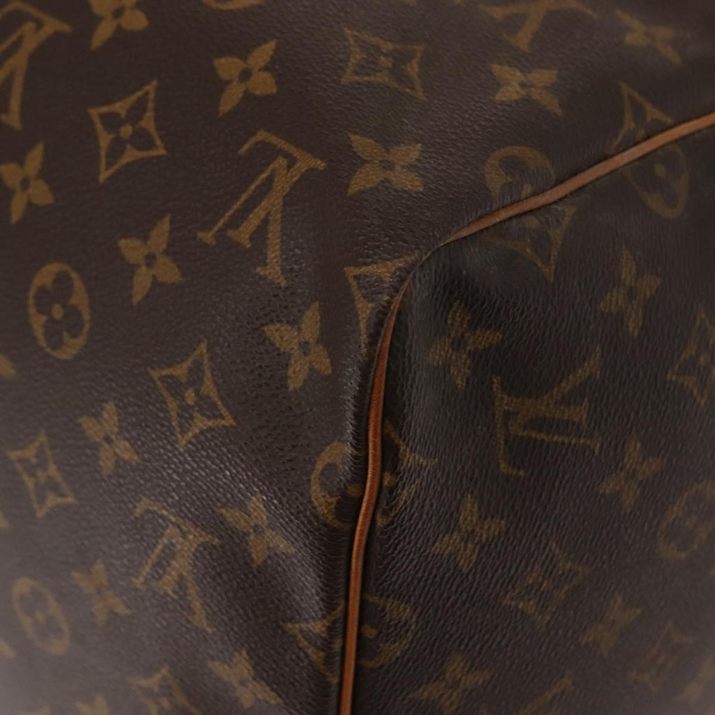 Louis Vuitton Keepall Bag Monogram Canvas Brown Canvas Travel Bag Bag (Pre-Owned)