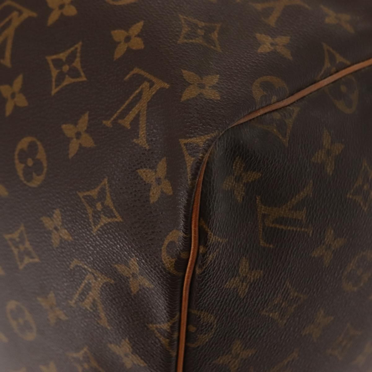 Louis Vuitton Keepall Bag Monogram Canvas Brown Canvas Travel Bag Bag (Pre-Owned)