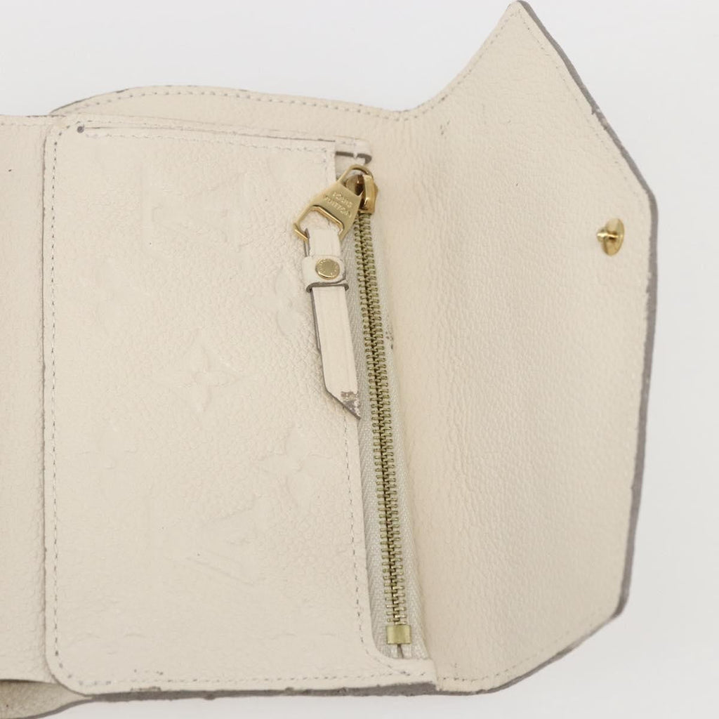 Louis Vuitton Zoe Wallet Monogram Empreinte Leather Beige Leather Wallets Accessory (Pre-Owned)