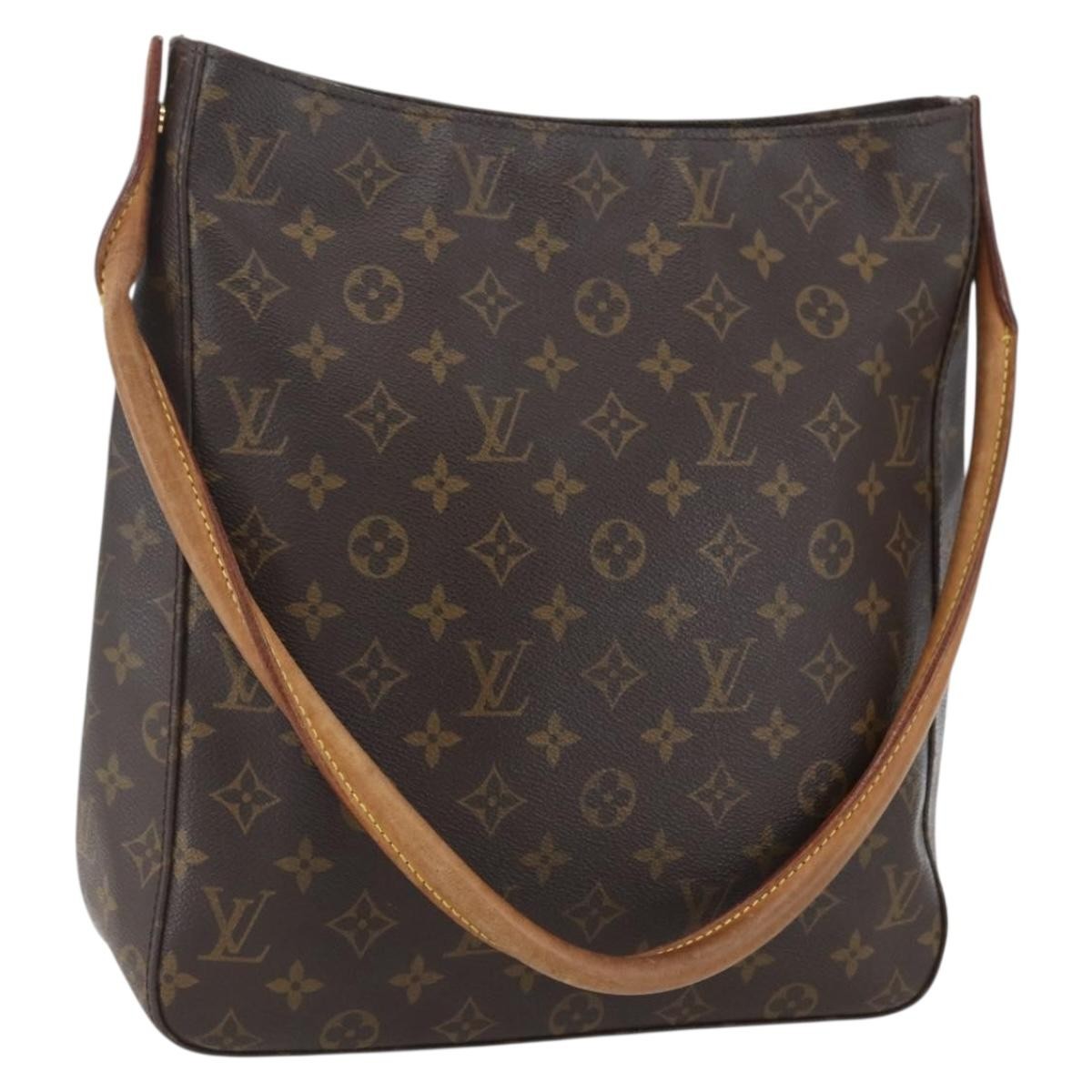 Louis Vuitton Monogram Looping Handbag Monogram Canvas Brown Canvas Shoulder Bag Bag (Pre-Owned)