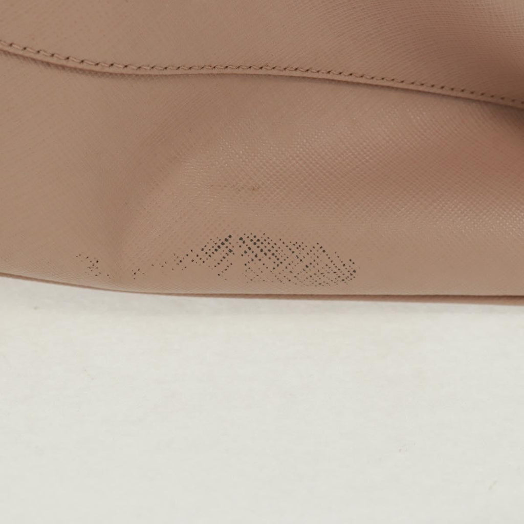 Prada Double Zip Lux Tote Saffiano Leather Pink Leather Tote Bag Bag (Pre-Owned)