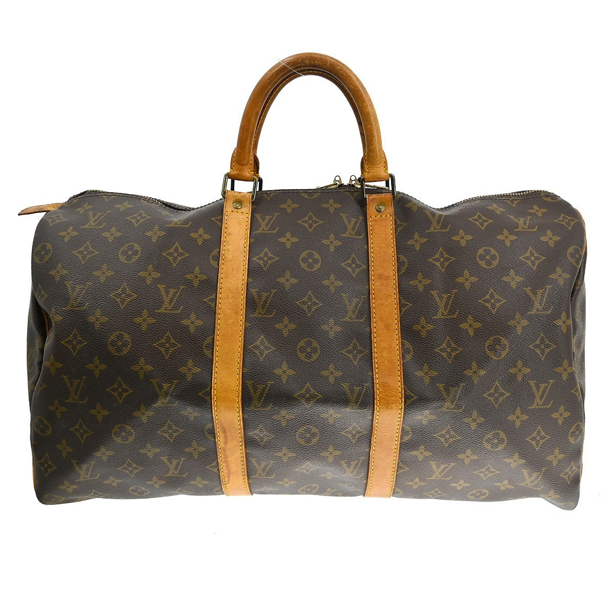 Louis Vuitton Keepall Bag Monogram Canvas Brown Canvas Travel Bag Bag (Pre-Owned)