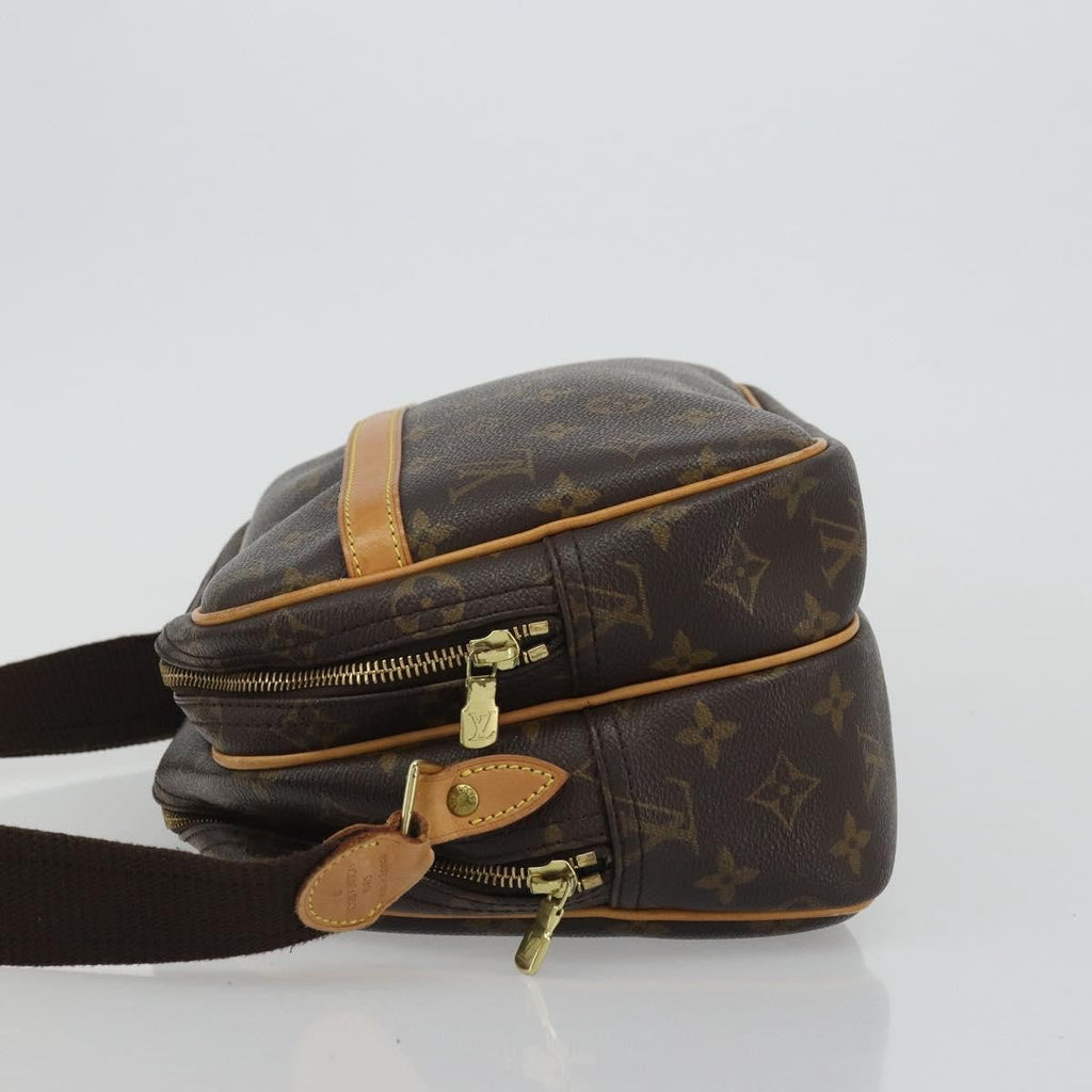 Louis Vuitton Reporter Bag Monogram Canvas Brown Canvas Shoulder Bag Bag (Pre-Owned)