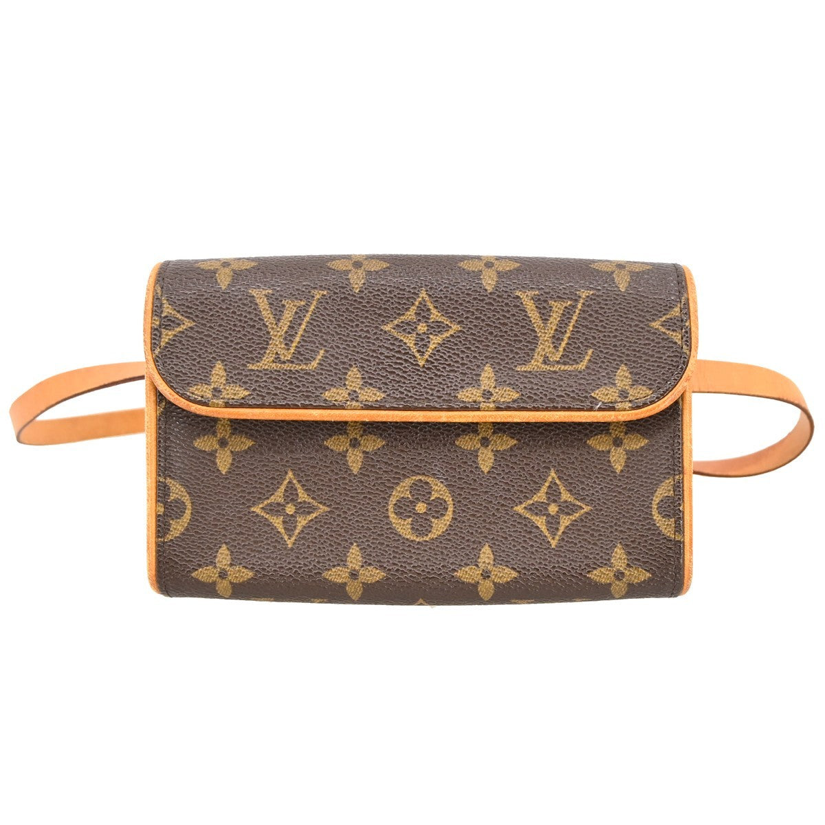 Louis Vuitton Florentine Pochette Monogram Canvas Brown Canvas Clutche & Pouche Bag (Pre-Owned)