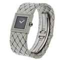 Chanel Matelasse Quartz Watch Stainless Steel With Diamond Bezel Watch (Pre-Owned)