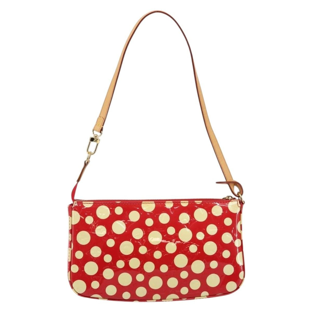 Louis Vuitton Pochette Accessoires Yayoi Kusama Painted Dots Monogram Vernis Red Patent_Leather Clutche & Pouche Bag (Pre-Owned)