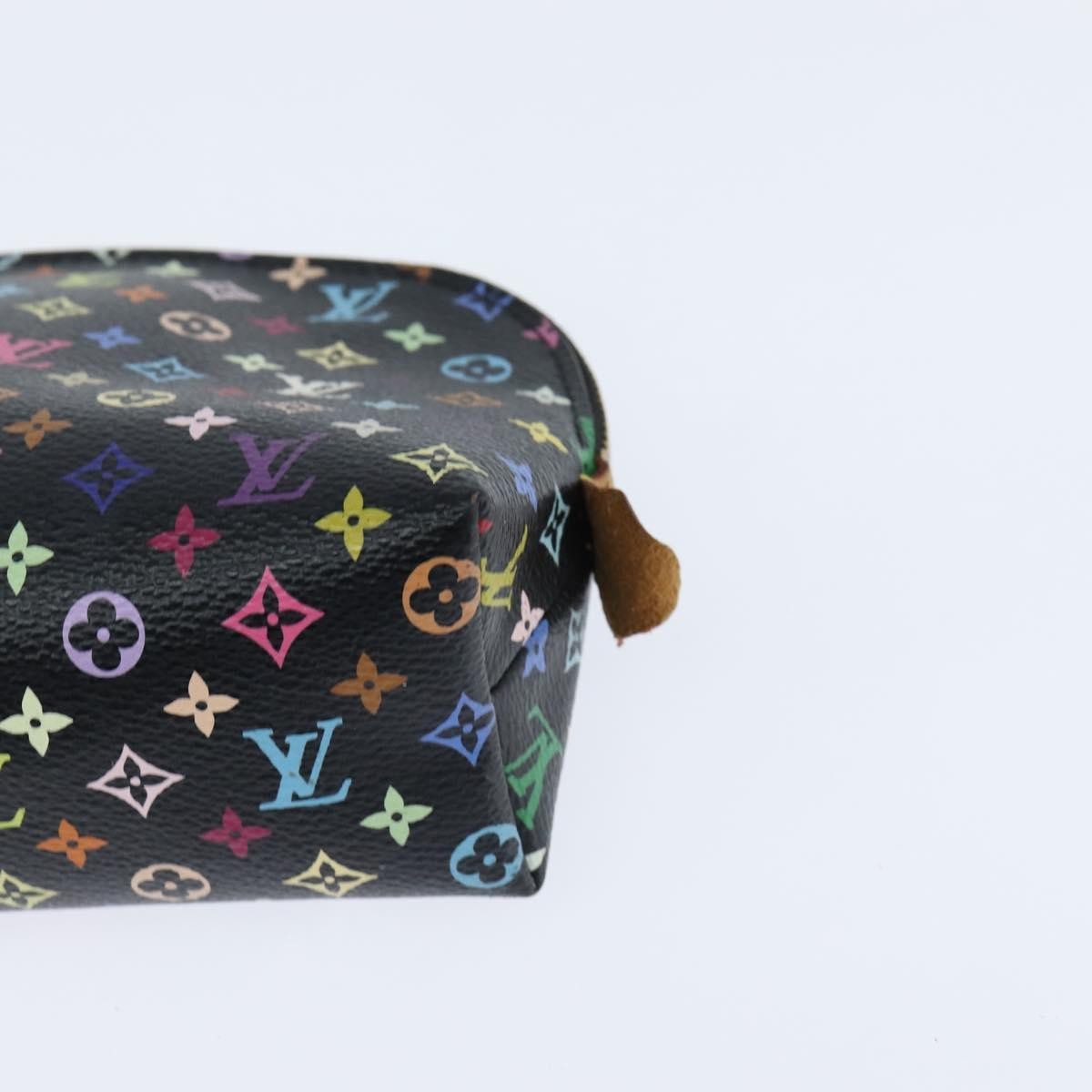 Louis Vuitton Cosmetic Pouch Monogram Multicolor Black Canvas Clutche & Pouche Bag (Pre-Owned)