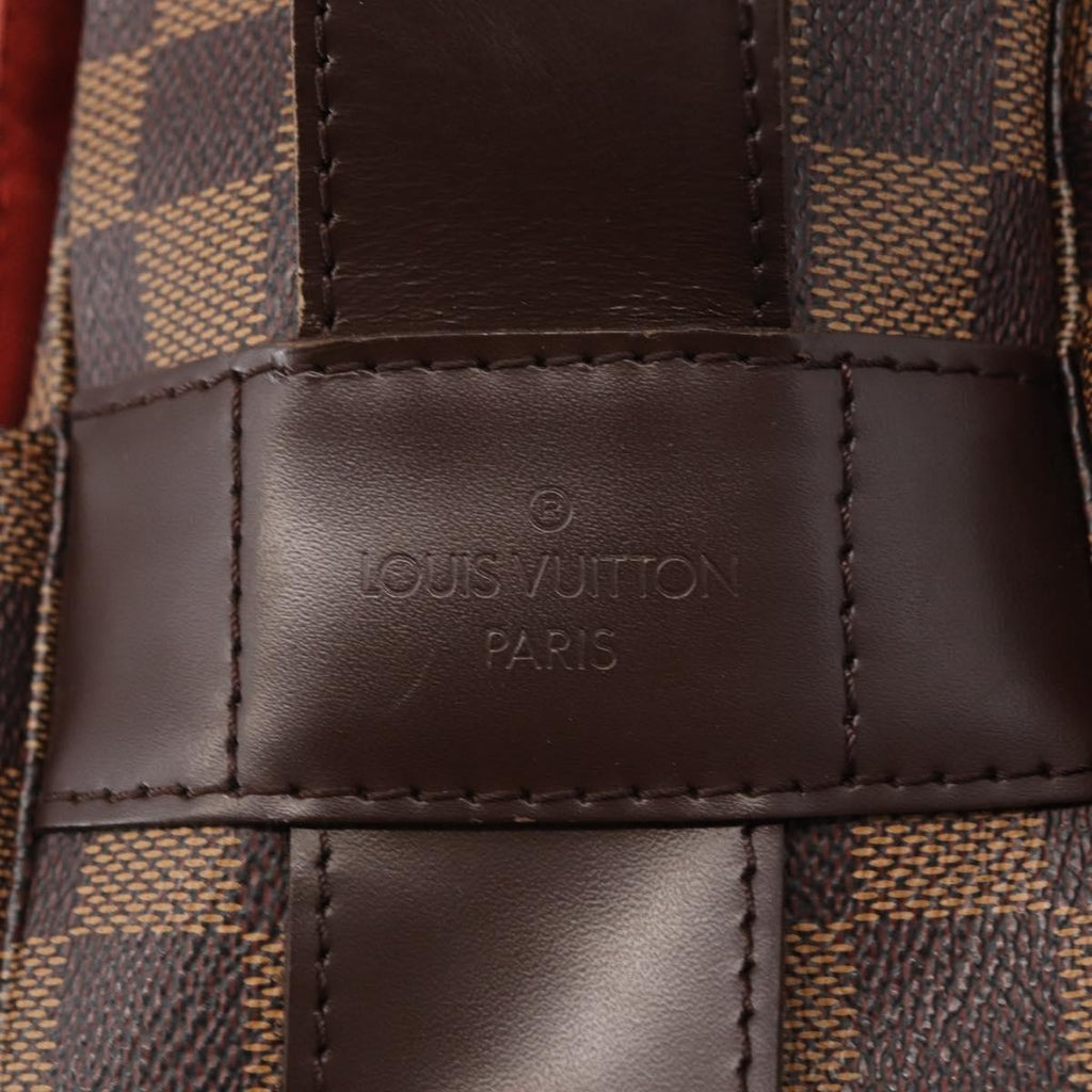 Louis Vuitton Naviglio Handbag Damier Brown Canvas Shoulder Bag Bag (Pre-Owned)
