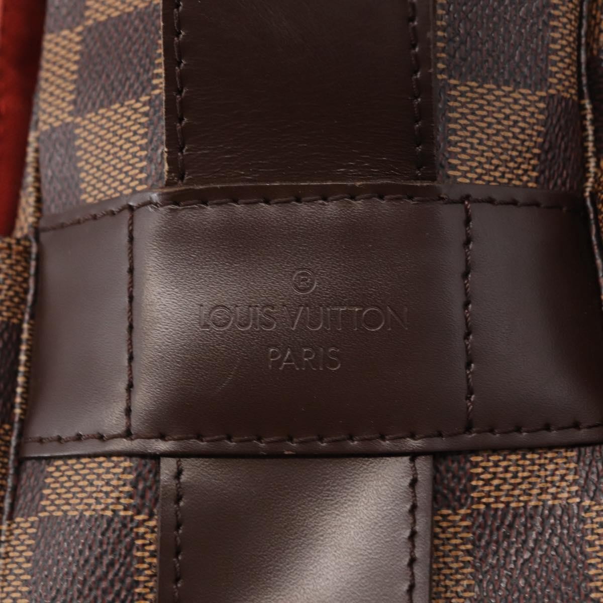 Louis Vuitton Naviglio Handbag Damier Brown Canvas Shoulder Bag Bag (Pre-Owned)