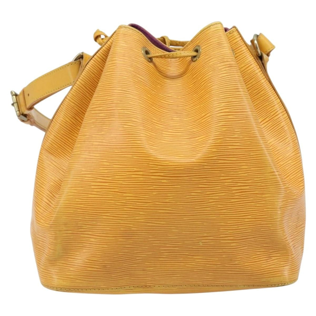 Louis Vuitton Petit Noe Handbag Epi Leather Yellow Leather Shoulder Bag Bag (Pre-Owned)