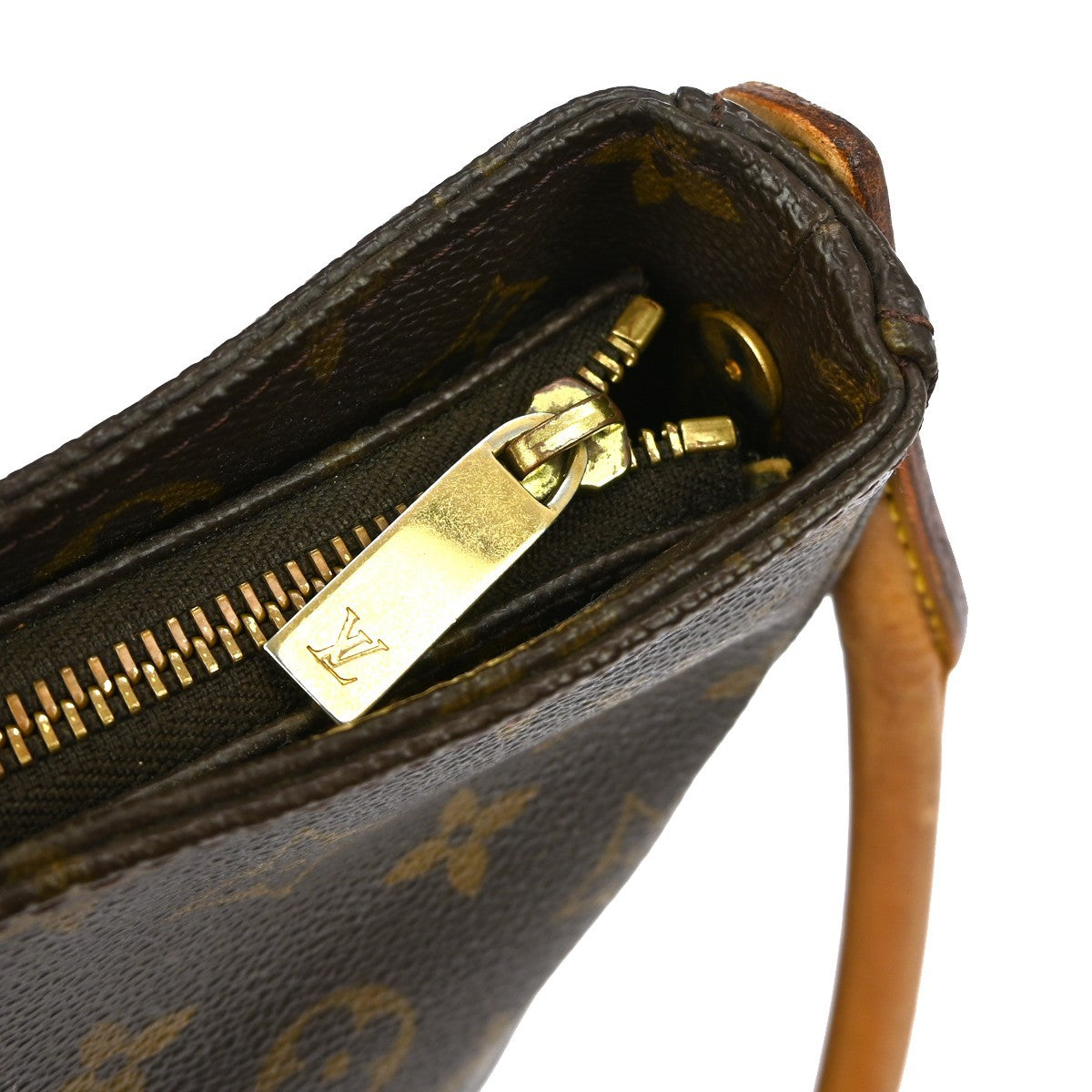 Louis Vuitton Monogram Looping Handbag Monogram Canvas Brown Canvas Shoulder Bag Bag (Pre-Owned)