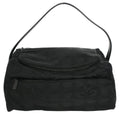 Chanel Travel Line Barrel Bag Nylon Black Nylon Handbag (Pre-Owned)