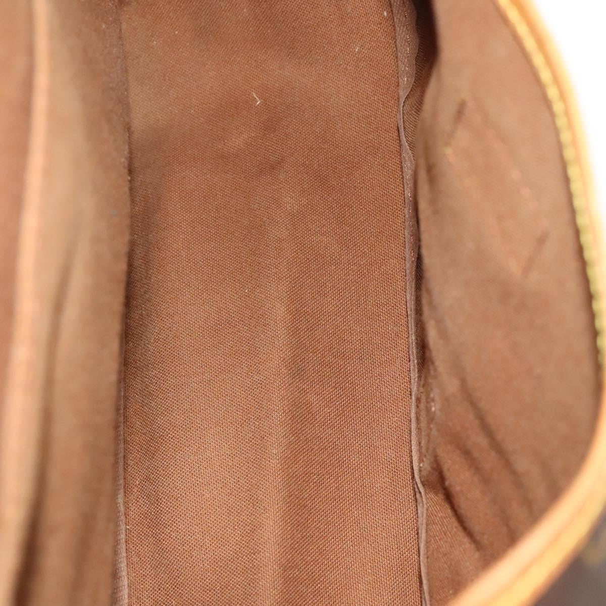 Louis Vuitton Saumur Handbag Monogram Canvas Brown Canvas Shoulder Bag Bag (Pre-Owned)