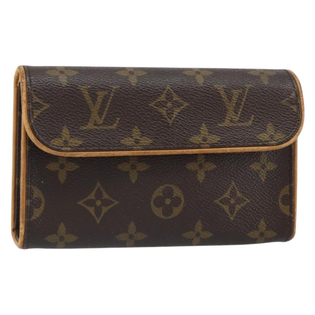 Louis Vuitton Florentine Waist Bag Monogram Canvas Brown Canvas Clutche & Pouche Bag (Pre-Owned)