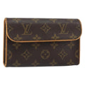 Louis Vuitton Florentine Waist Bag Monogram Canvas Brown Canvas Clutche & Pouche Bag (Pre-Owned)
