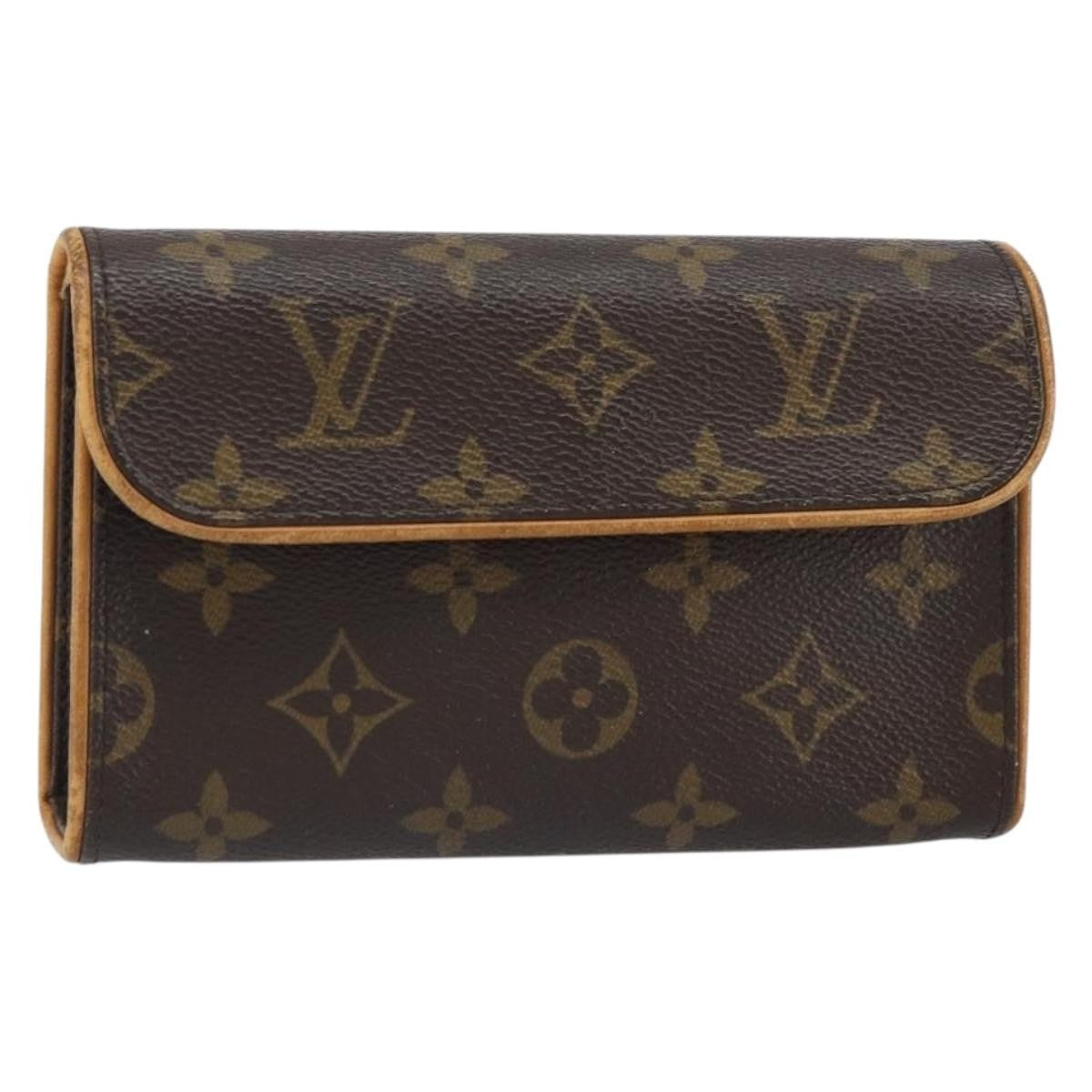 Louis Vuitton Florentine Waist Bag Monogram Canvas Brown Canvas Clutche & Pouche Bag (Pre-Owned)