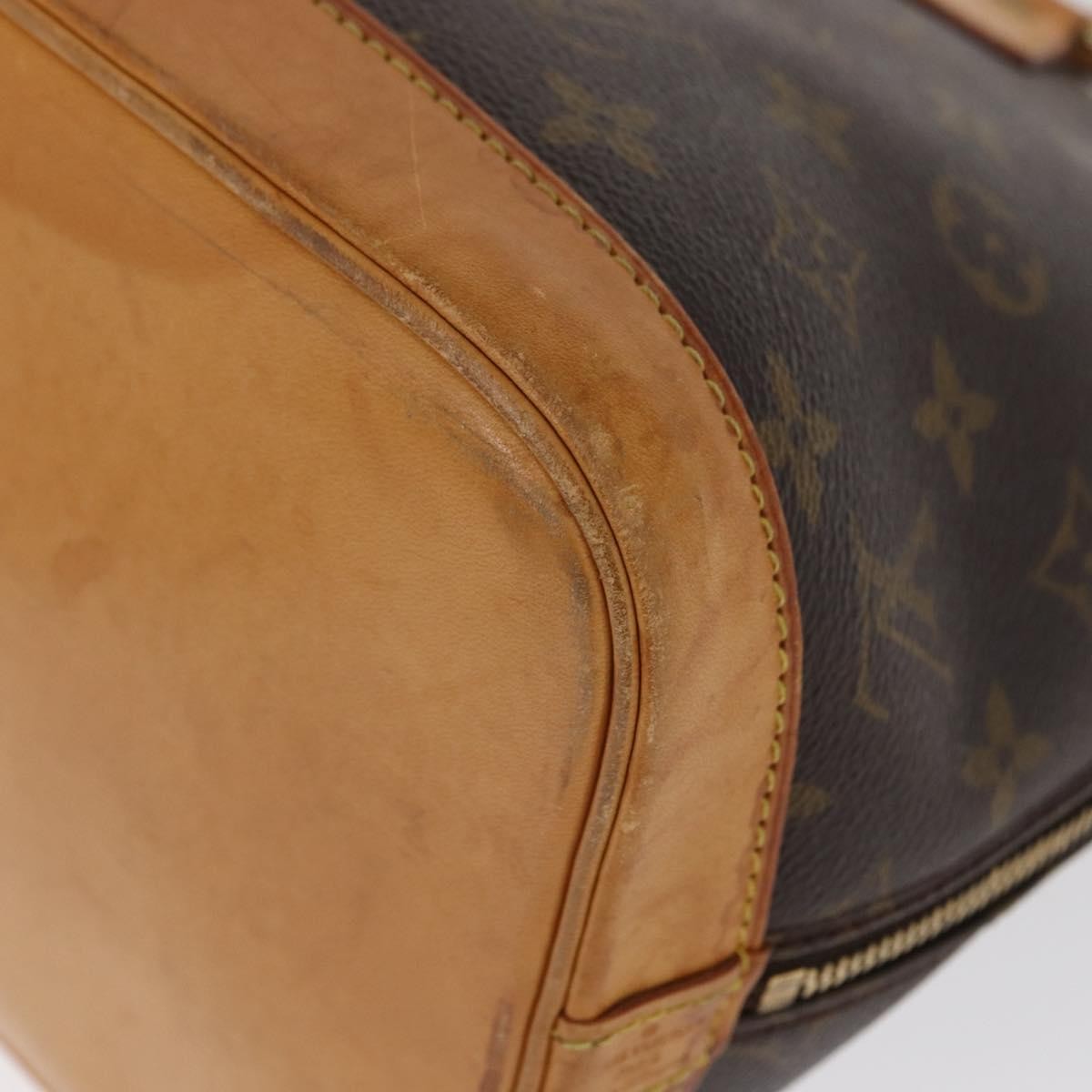 Louis Vuitton Alma Handbag Monogram Canvas Brown Canvas Handbag (Pre-Owned)
