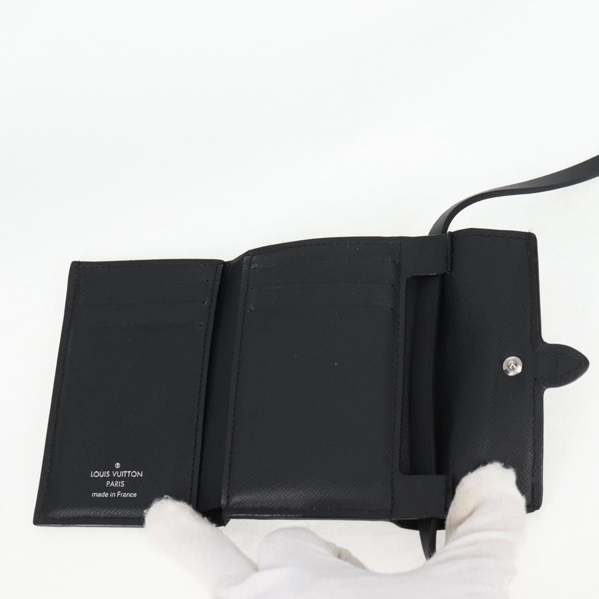 Louis Vuitton Cross Card Holder Limited Edition Monogram Pastel Noir Black Canvas Clutche & Pouche Bag (Pre-Owned)