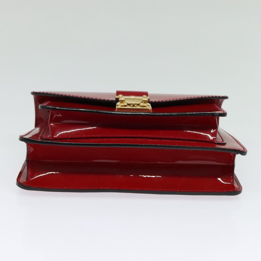 Louis Vuitton Monceau Handbag Vernis Red Patent_Leather Handbag (Pre-Owned)
