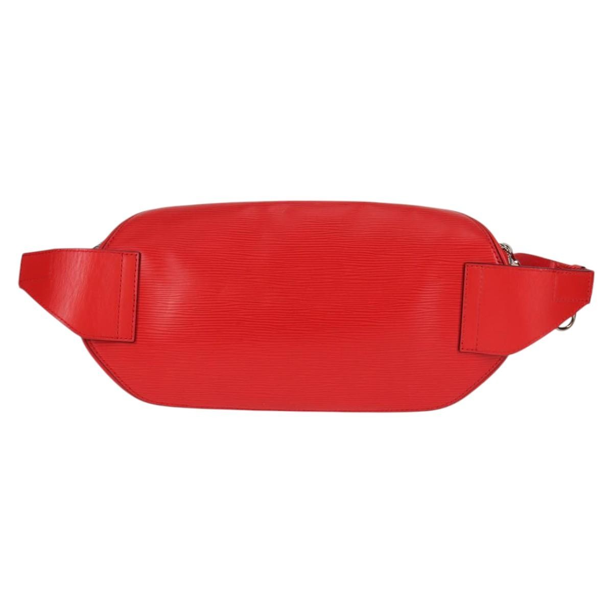 Louis Vuitton Louis Vuitton X Supreme Waist Bag Epi Leather Red Leather Clutche & Pouche Bag (Pre-Owned)