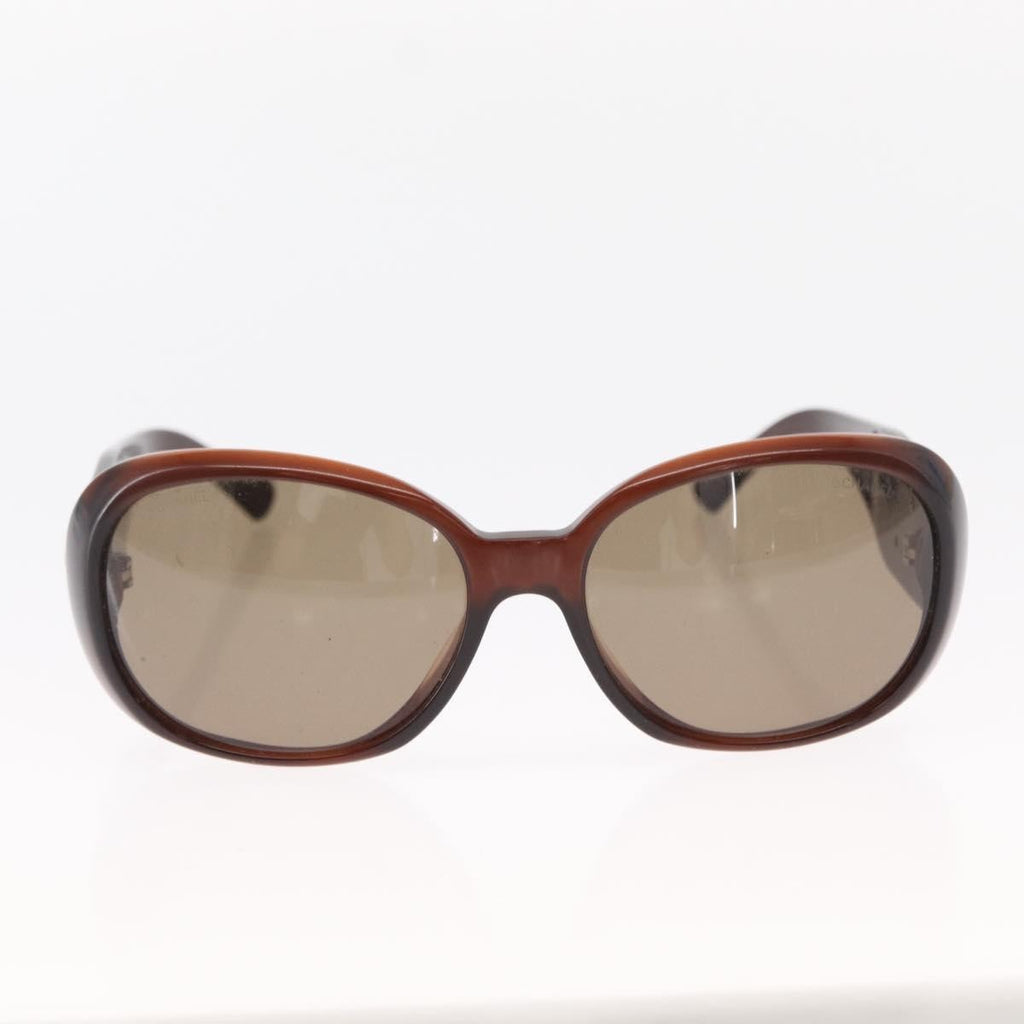 Chanel Camélia Sunglasses Plastic Brown Plastic Sunglasse Accessory (Pre-Owned)
