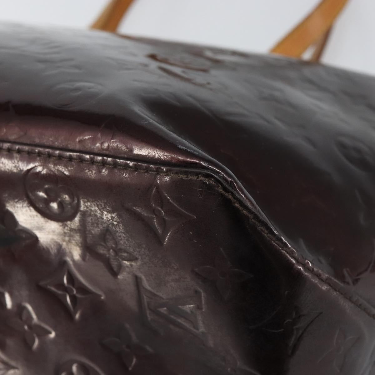 Louis Vuitton Bellevue Handbag Monogram Vernis Purple Patent_Leather Tote Bag Bag (Pre-Owned)