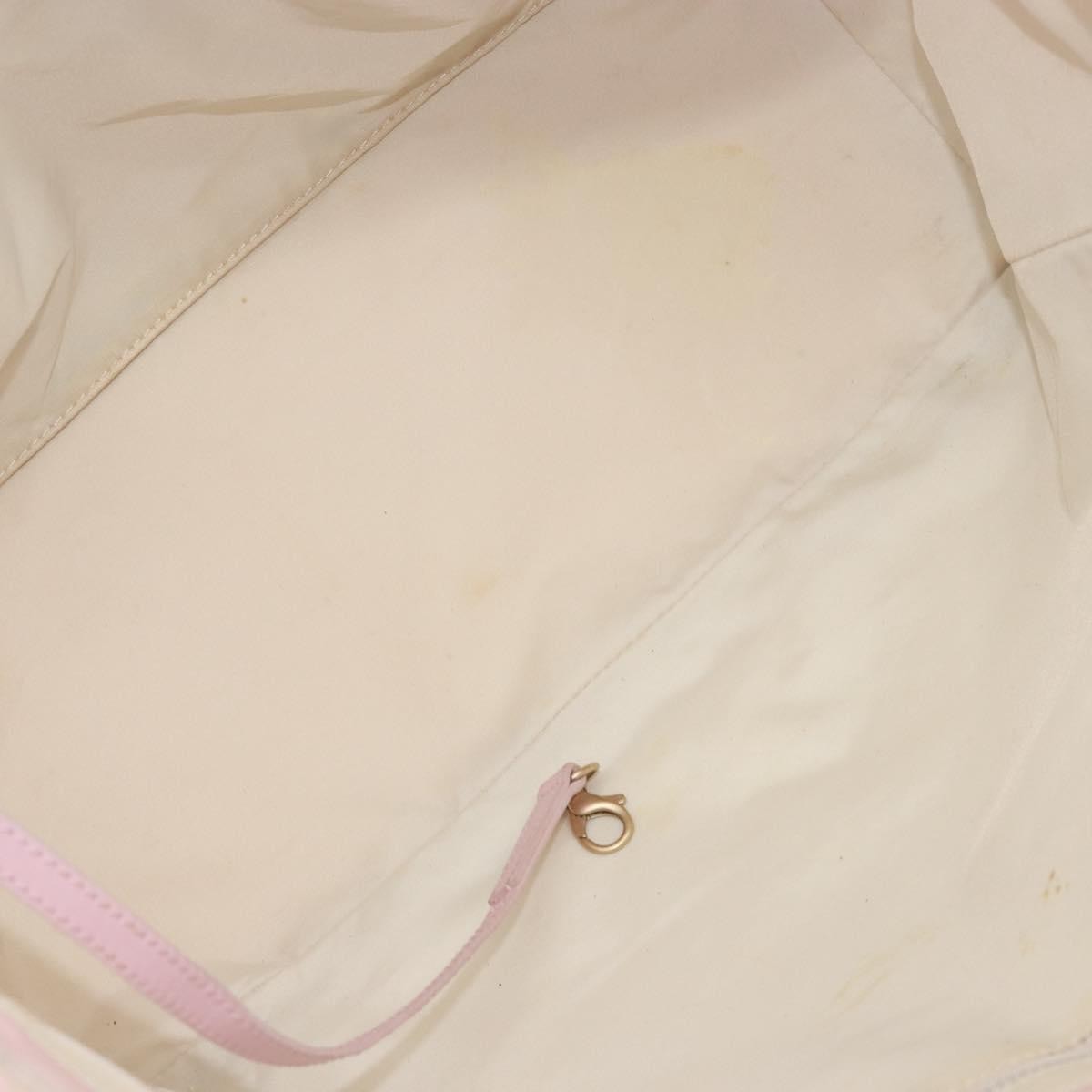 Chanel Travel Line Tote Nylon Pink Nylon Bag (Pre-Owned)