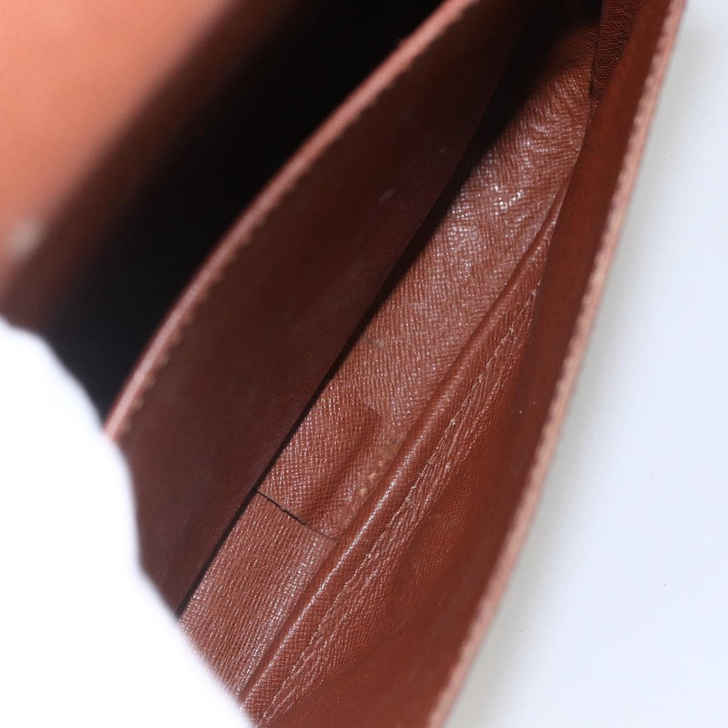 Louis Vuitton Cartouchiere Handbag Monogram Canvas Brown Canvas Shoulder Bag Bag (Pre-Owned)