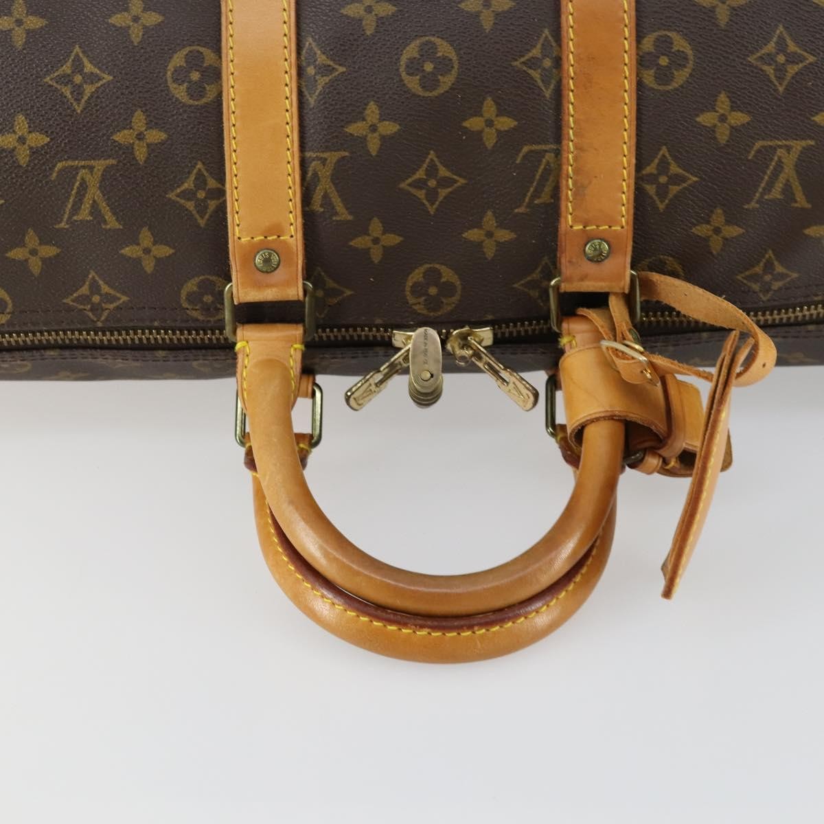 Louis Vuitton Keepall Bag Monogram Canvas Brown Canvas Travel Bag Bag (Pre-Owned)