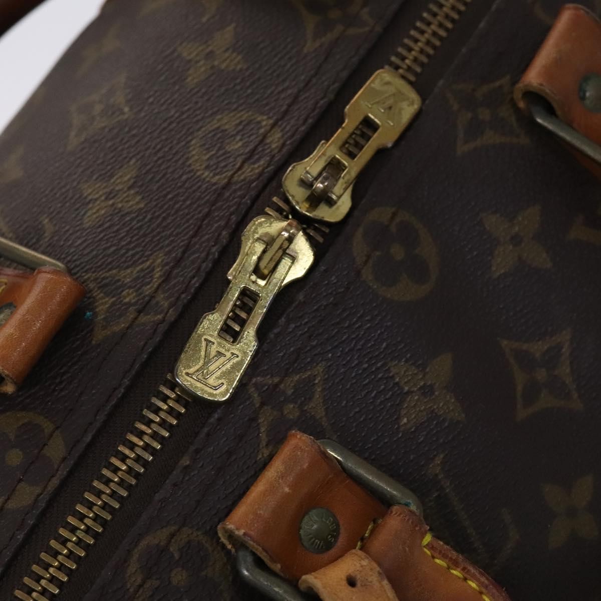 Louis Vuitton Keepall Bag Monogram Canvas Brown Canvas Travel Bag Bag (Pre-Owned)